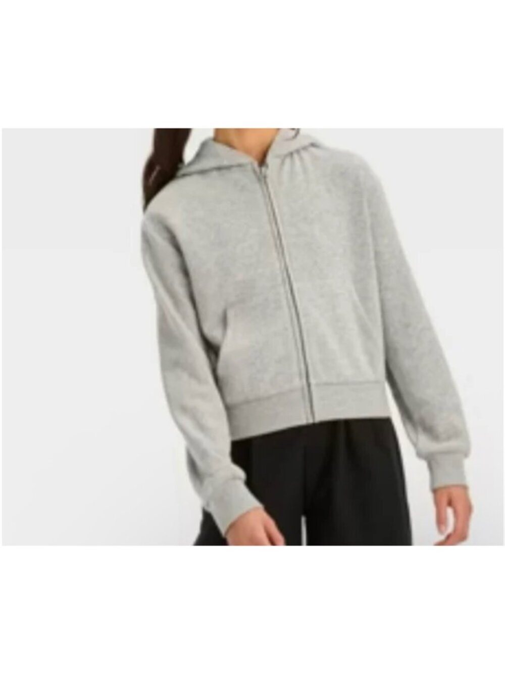 Art Class Girl's Gray Zip-Up Hoodie Sweater Size S 6/7 NWT